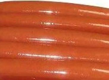 Jenő Rácz showers his wife with cold sausage