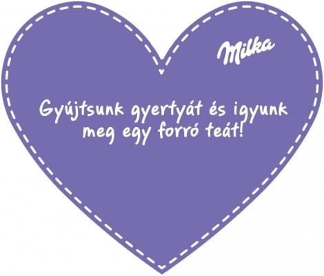 Milka-Gyertya és tea