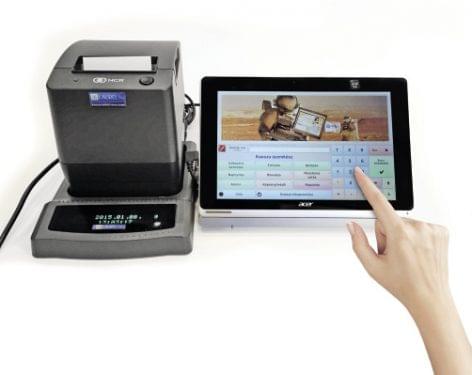 Cash register on tablet