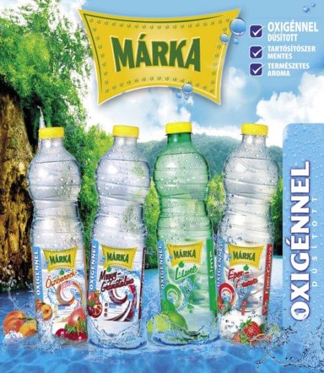 Márka Oxygen-enhanced water is available in 4 special flavours