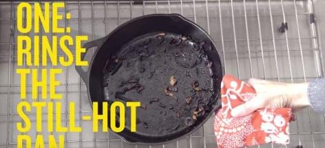 How to clean an iron pan – Video of the day