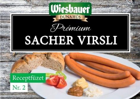A Wiesbauer-Dunahús Prémium termékpalettája: Prémium Sacher virsli kiváló minőséggel