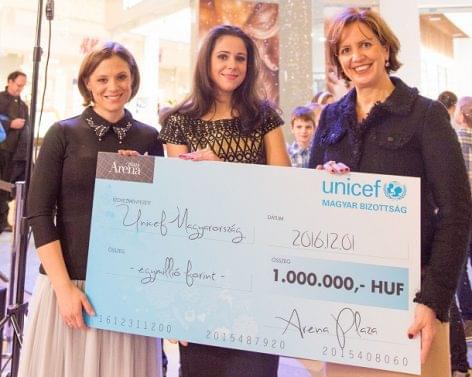The UNICEF and the Arena Plaza launched a joint Christmas fundraising campaign