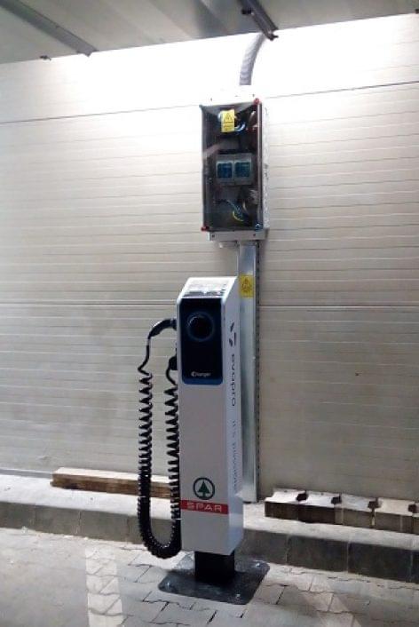 SPAR started the installation of the electric car chargers