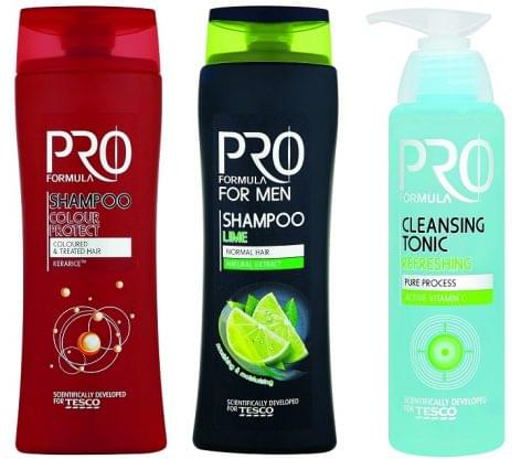 Pro Formula cosmetic products only in the Tesco stores
