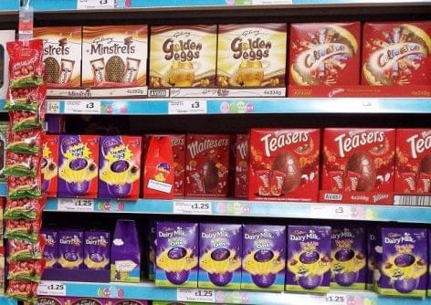 The Brits associate chocolate eggs with Easter