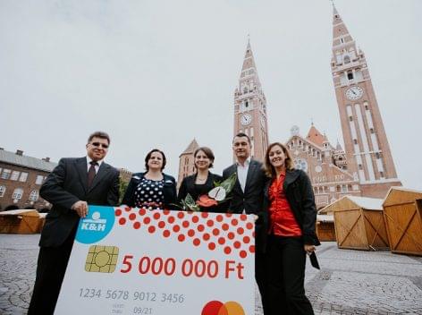 A mother from Szeged  won 5 million HUF with Pöttyös Túró Rudi packagings