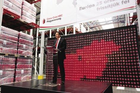 12 ezer raklap fér el a  Coca-Cola HBC Magyarország új raktárában
