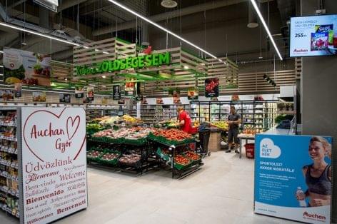 An Auchan supermarket was opened in Győr