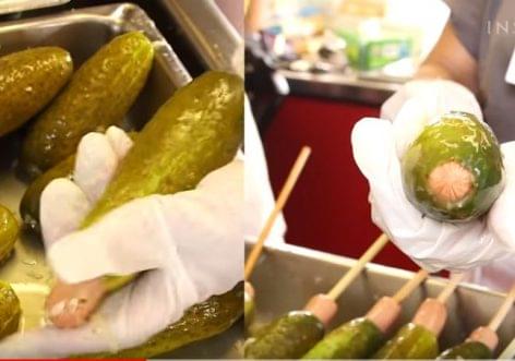 Hot dog with cucumber – Video of the day
