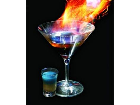Burning cocktails