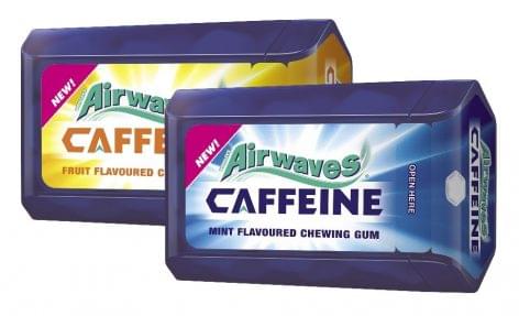 Airwaves Caffeine Mint és Fruit rágógumi