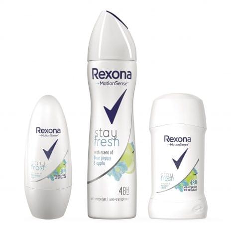 New Rexona Blue Poppy & Apple antiperspirant deodorant range