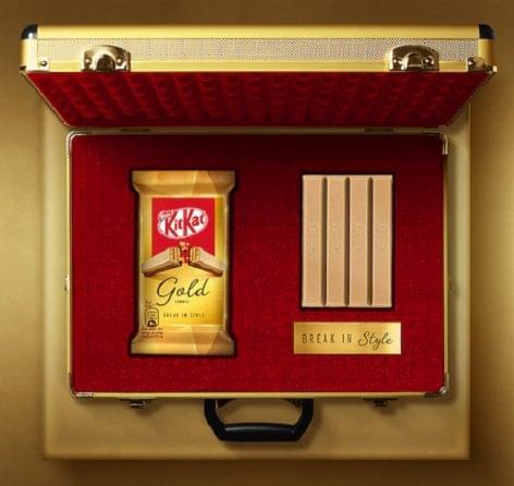 The KITKAT Gold is first available in Hungary in Europe.