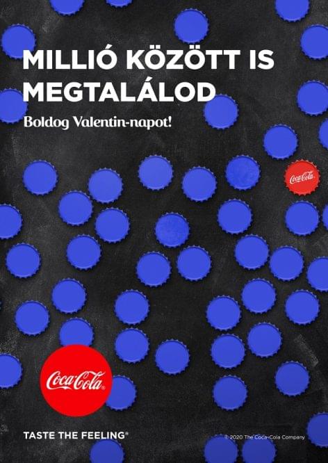 Millió között is megtalálod: a Coca-Cola különleges plakátjaival kíván boldog Valentin-napot