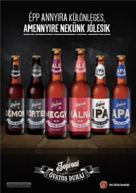 The latest Óvatos Duhaj has been released, this time Soproni is renewing with Raspberry Ale