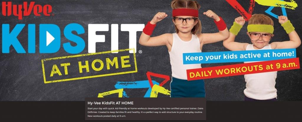 Hy-Vee-KidsFit offers daily exercise videos for kids