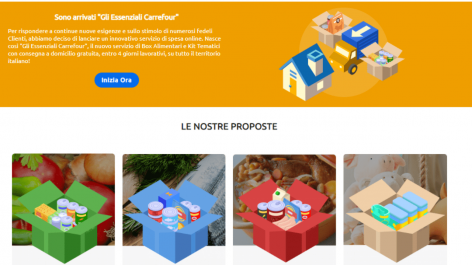 Carrefour Italia Rolls Out Pre-Packaged Kits With Essential Goods