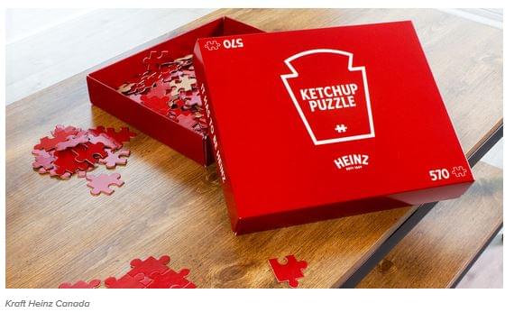 A Heinz Kanada csupa piros puzzle játéka
