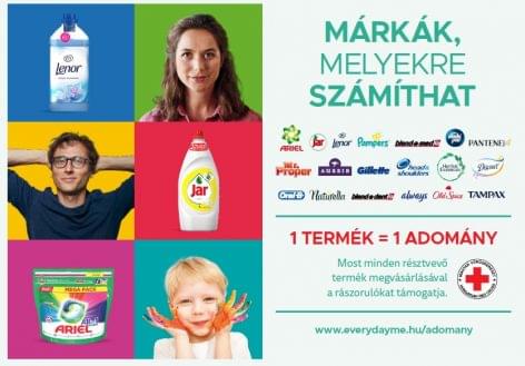 Charity doesn’t stop in the autumn: Procter & Gamble donates tens of thousands of products to the Hungarian Red Cross again