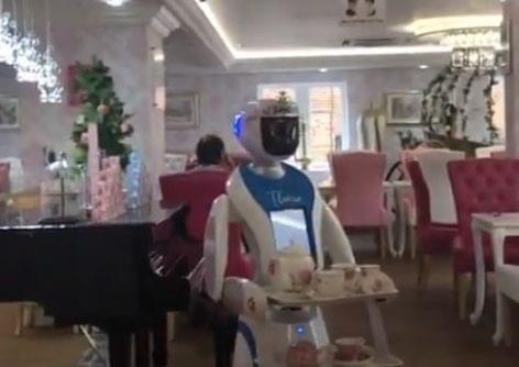 Theresa, a robotpincérnő – A nap videója