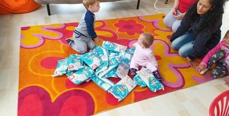More than six thousand packages of diaper donations for SOS Children’s Villages