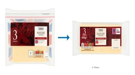 Tesco Changes Packaging Concepts for Cheese and Chicken