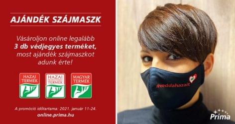 A Príma ajándék #veddahazait maszkkal kampányol