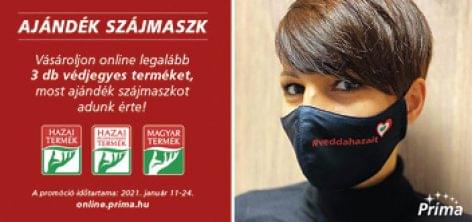 Príma campaign with #buyhungarian face masks