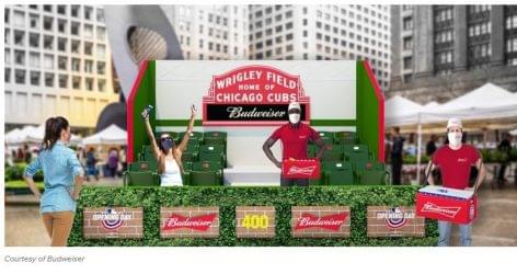 A Budweiser pop-up stadionokkal várja a baseball rajongókat