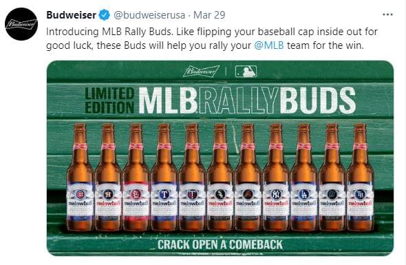Bud baseball tweet