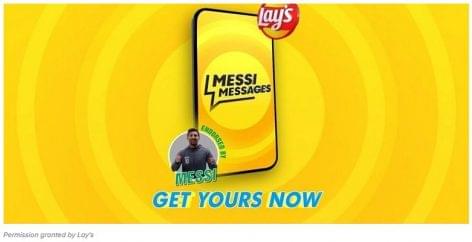Lay’s sends personalized messages from Messi