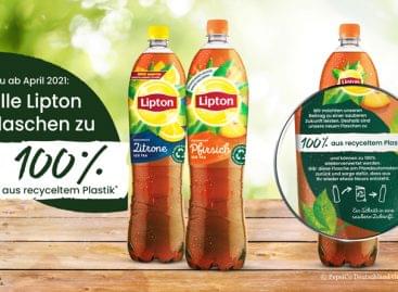 Lipton Bottles Made from 100 Percent rPET