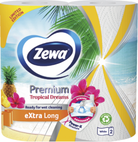 Zewa Tropical Dreams Premium Extra Long háztartási papírtörlő