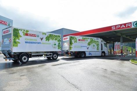 Hidrogénnel működő teherautót vezet be a SPAR Svájc