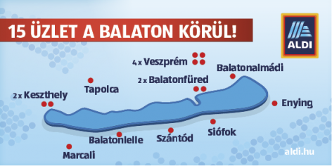 ALDI is preparing for the summer season – at Lake Balaton as well