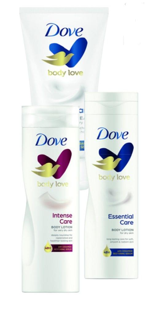 Dove hand and body care products with refreshed communications and packaging