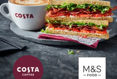 M&S To Collaborate With Costa Coffee To Sell Food Products