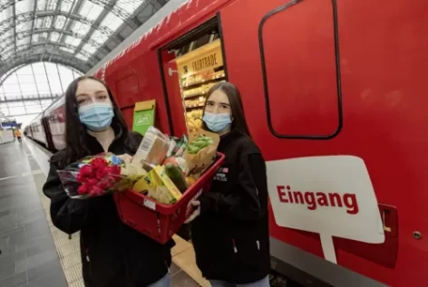 REWE Group Unveils A Supermarket On A Train