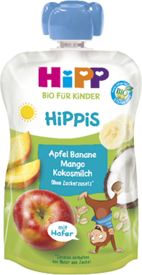 Hipp apple-banana-mango with coconut milk and oat