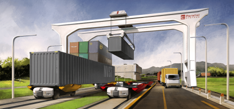Autonomous electric cargo trains