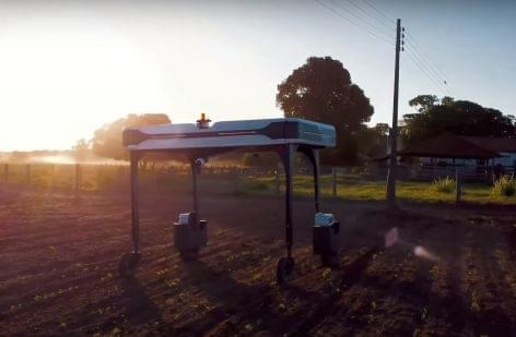 An agricultural robot is being developed in North America