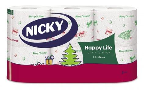 Nicky Happy Life Christmas toalettpapír és papírtörlő