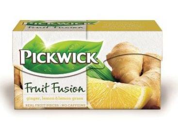 Pickwick Fruit Fusion Gyümölcs- és gyógynövénytea gyömbérrel, indiai citromfűvel és a citrom ízével