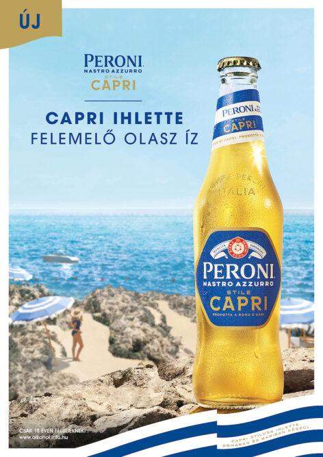 Capri szigete ihlette a Peroni szuperprémium kategóriába érkező új lágerét