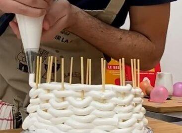 Szabálytalan-szájtátós torta – A nap videója