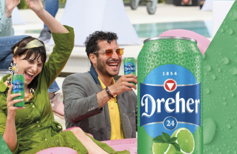 Lime-menta ízzel frissíti az alkoholmentes portfólióját a Dreher 24