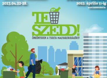 You can register for TeSzedd for one more week! for a waste collection campaign
