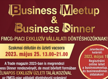 Jön a Business Meetup&Dinner és a szokásos estzáró kerekasztal!