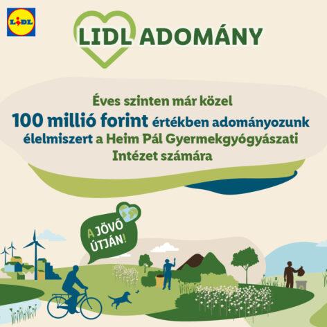 For the fourth year, Lidl Hungary supports the Heim Pál Pediatric Institute with food